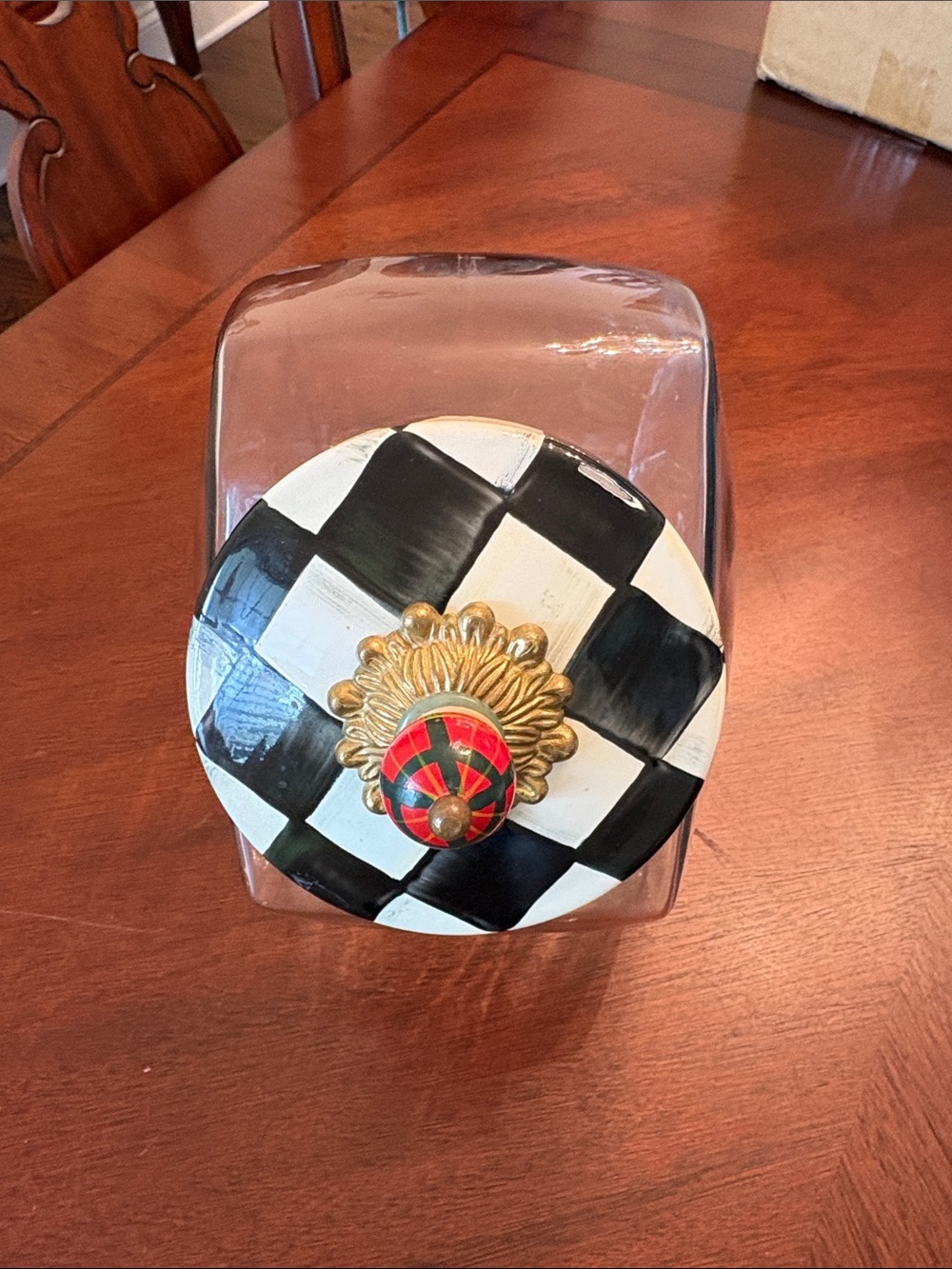 Authentic Mackenzie-Childs cookie Jar